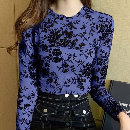 Blusas Femininas Shirts 2020 Women Clothing Casual Spliced Floral O-Neck Korean Top Harajuku Plus Size Women Shirt Oversize 0722