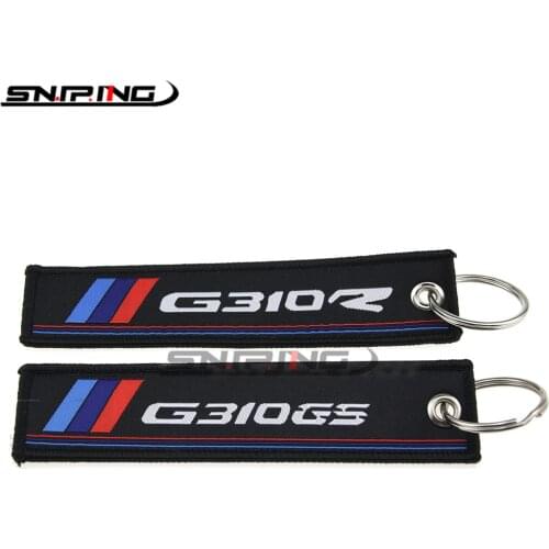 Motorcycle keychain pendant For BMW G310R G310GS G310 G 310 R GS 310R 310GS badge embroidery key ring