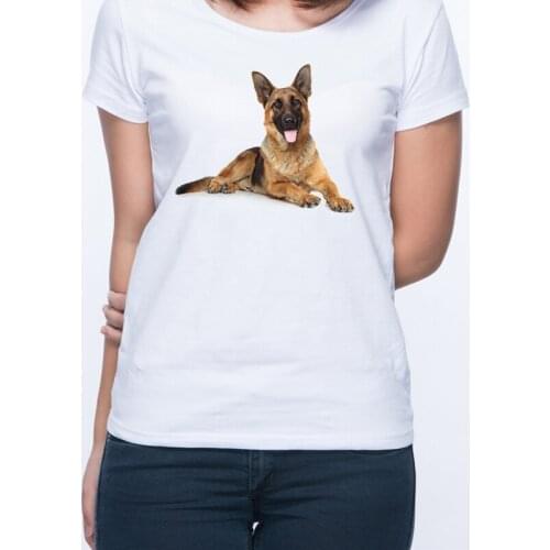 Tshirt german shepherds print graphic t shirts women tees goth animals dog t shirt womens clothing aesthetic clothes streetwear