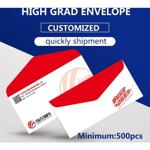 Hot stamping logo design luxury pearly cardboard woodfree papaer packaging invitation envelope letter paper