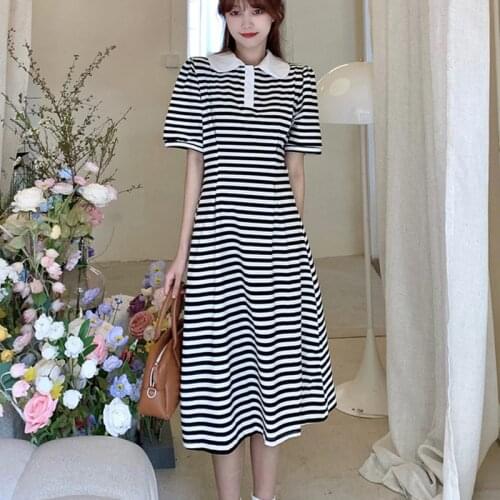 Летние платья в полоску HIKOSAKA China At AliExpress