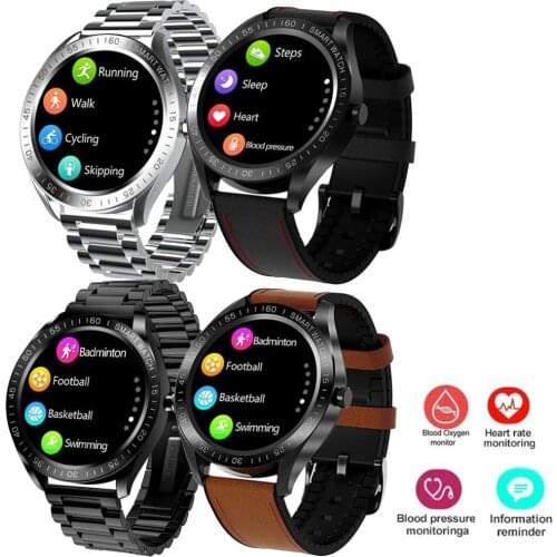 Men Smart Watch Bluetooth Smartwatch Fitness Tracker Heart Rate Monitor Steps Count Messages Call Reminder for Cell Phones