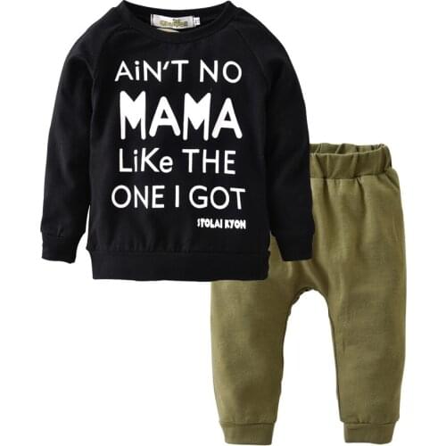 New autumn baby boy clothing set cotton long sleeve t-shirt+pants fashion baby boys clothes infant 2pcs suit