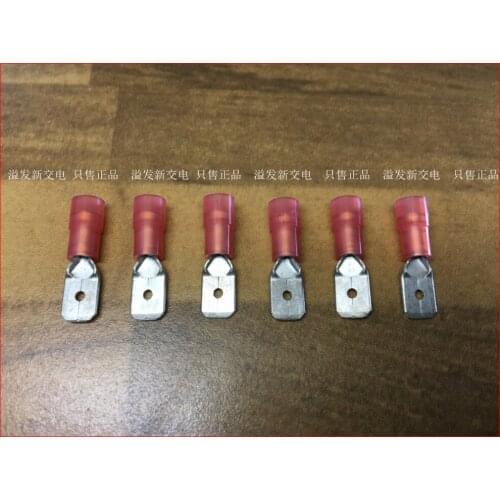 Original new 100% FIG6.3X0.8 22-16AWG inlet terminal spring FF male plug inserted into 6.3MM connector 6.3X0.8