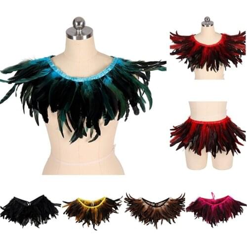 New Product Epaulet Fashion Shoulder Piece Body Harness Festival Clothing Harness Edgy Feather Shoulder Accessories