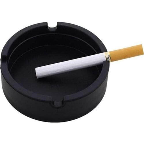Silicone Ashtray Colorful Portable High Temperature Resistant Drop Resistant Ashtray Round Home Decor Ashtray cenicero coche