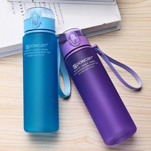 560ml Sports Water Bottle Plastic Portable Drink Bottle Water Cup Outdoor Camping Cycling Water Bottle with Rope Juice Milk Cup