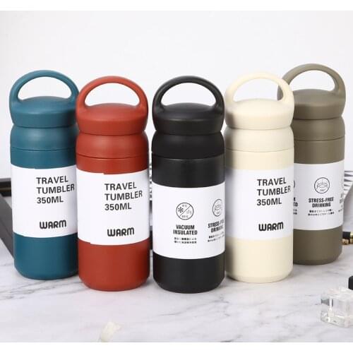 350/550ml Double Stainless Steel Coffee Thermos Mug with Non-slip Case Car Vacuum Flask Travel Insulated Bottle