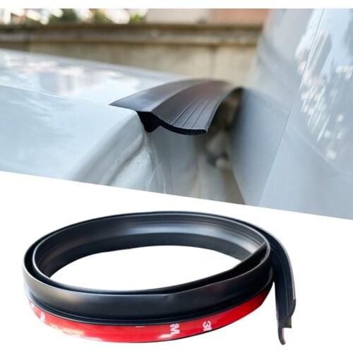 Universal DIY 1.6m Car Tail Cover Strip Trunk Edge Seal Rubber Weatherstrip Sticker Auto Accessories For SUV MPV Hatchback Car