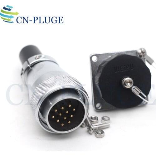 WEIPU WS28 Waterproof Connector 12Pin IP67 power cable connector, automation equipment power cable connector plug socket