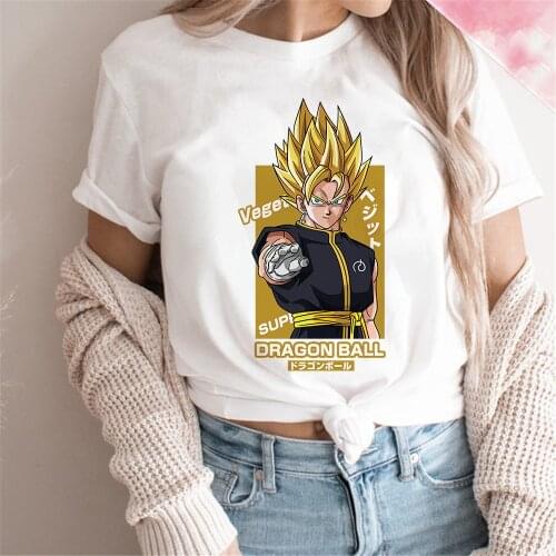 2021 New Cartoon Women Tshirt Anime Turtle Character Dragon Ball Print O-Neck Casual Short Sleeve Female Clothes Dropship