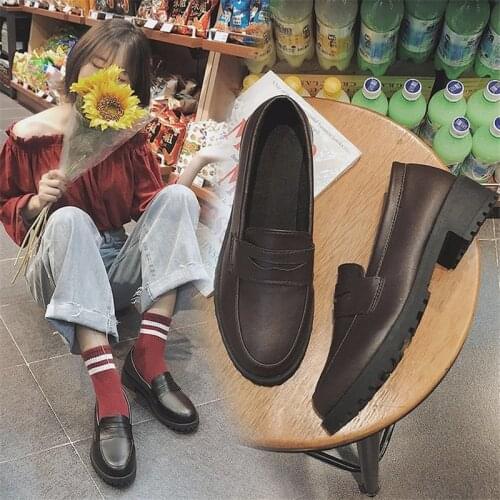 Mori girl retro Japanese womens shoes Korean version of the wild Harajuku student soft sister flat shoes lolita shoes women