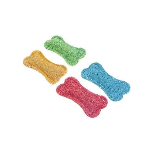 1 piece 10cm12cm dog cat chewing toys bite resistant Natural loofah bone toys Cleaning Tooth Fun Playing pet cat toys small dog