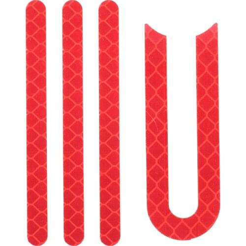 1 Set Front Rear Wheel Tyre Cover Protective Reflective Sticker for Xiaomi M365 Electric Scooter NJ88