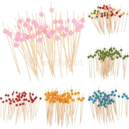 100x Drink Cocktail Sticks Stirrer Food Cupcake Picks Summer Party Supplies