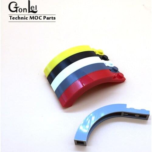 20Pcs/lot Brick Arch 1x6x3 1/3 Curved Top 6060 Bricks Curved MOC 15967 Building Blocks Parts DIY Educational Creative gift Toys