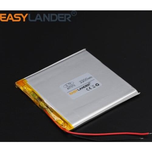 4x70x75mm 3.7V 2200mAh Polymer Li-ion Battery For Bluetooth Notebook Tablet PC iPAQ E-Book Power Bank PDA Portable DVD 407075
