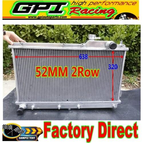52MM FOR MAZDA MIATA MX5 99-05 MT Aluminum Radiator 00 01 02 03 04