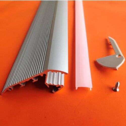 Free Shipping High quality Cinema step lighting led aluminum profile for stair applications 2m/pcs 100m/lot