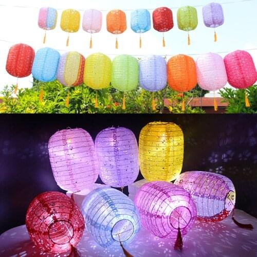 8inch 20cm Hollow Out Cylinder Chinese Paper Lantern Wedding Birthday Party Christmas Halloween Home Decor Round Paper Lampion