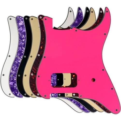 Pleroo Guitar Parts - For FD US 11 Mounting Screw Hole Standard Start H Guitar pickguard With brige humbucker