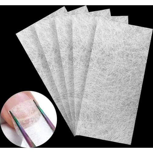 5/10pcs Nail Extension Silk Fiberglass UV Gel Building Fiber French Manicure Tools DIY Nail Forms Accessories Acrylic Tips