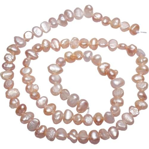 Hot Cultured Freshwater Pearl Beads Natural Pink 4-5mm Potato Pearl Beads For Diy Jewelry Making Approx 0.8mm 14 Inch Strand