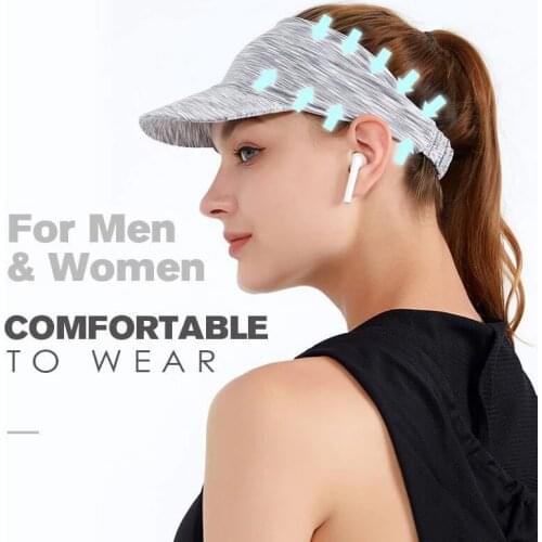 Hot Sun Visor Hats Sun Protection Lightweight Breathable Elasticity Caps for Riding Hiking N66