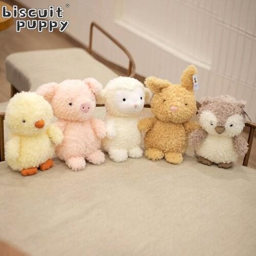 20/30cm Kawaii Plush Toys Cute Duck Rabbit Pig Sheep Owl Stuffed Animal Soft Cartoon Doll Appease Toy Birthday Gift For Kids
