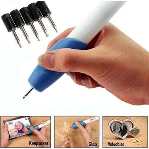 Mini Electric Leather Carving Pen Portable Wireless Clipping Tool Metal Glass Plastic Metal DIY Carving Knife Handmade For Gift