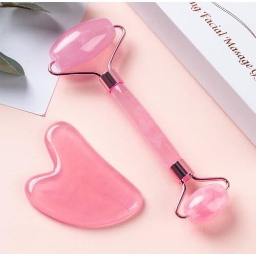 Resin Gua Sha Scraper Roller Massage Set Face Eye Care Resin Guasha for Face Neck Skin Lifting Wrinkle Remover Beauty Care Tools