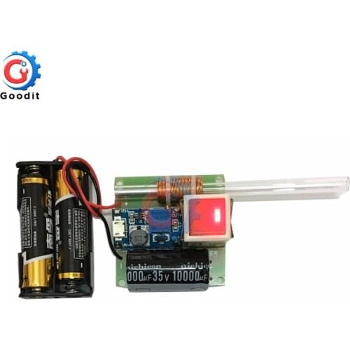 DIY Primary Electromagnetic Gun Module Kit Scientific Experimental Model Electromagnetic Gun Charging Module Range 5M