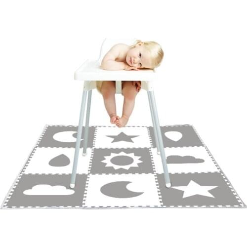 Infant Anti-slip Mat Foldable Waterproof High Chair Floor Protector Mats For Kids Climbing Gaming Playing Y1QF