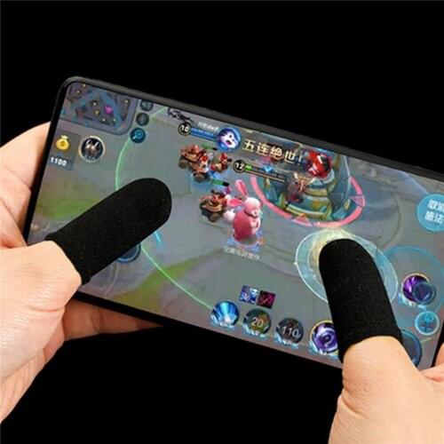 Sweat-proof Fingers Gloves Sensitive Touch Screen Thumbs Finger Sleeve for PUBG Games Mobile Phone Gaming Controller Accessories