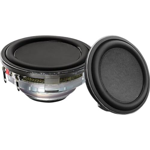 4Ohm 10W Full Range Sound Speaker Unit Car Subwoofer 2Inch 56mm Hemp Fiber Basin Bluetooth Loudspeaker For Harman Karton DIY 2PC