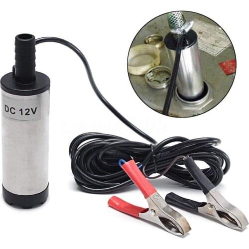 Portable Mini 12V 24V DC Electric Submersible Pump For Pumping Diesel Oil Water Aluminum Alloy Shell 12L/min Fuel Transfer Pump