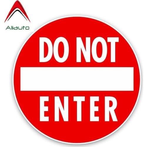 Aliauto Personality Funny Do Not Enter PVC Car Sticker & Decal for Honda Toyota Lada Fiesta Focus ,15CM*15CM