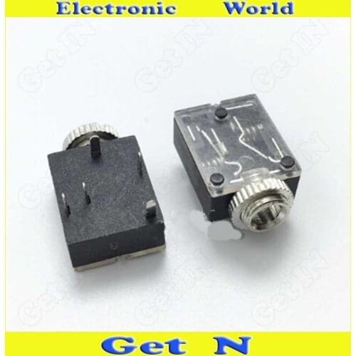 30pcs-1000pcs PJ-324M Headphone Connectors PJ324M 3.5mm Audio Video Sockets Jacks Female Plug with Screw