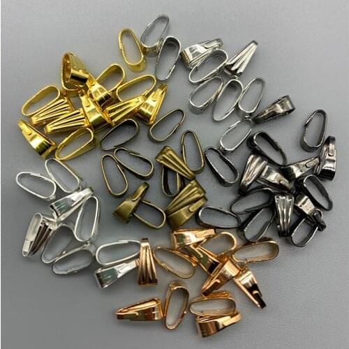 100pcs/lot 8 mm Multicolor Clips Connectors Pendant Clasp Connectors For Jewelry Making Finding Necklace Accessories Supplies