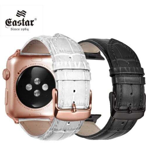Pink Black Buckle Watchband for Apple Watch Band Series 4/3/2/1 Leather Bracelet 42mm 38mm Strap For iwatch 6 5 SE Band 44mm