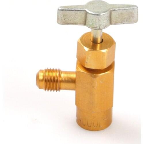 M14 Thread 1/4 SAE Adapter R-134a Refrigerant Can Bottle Tap Opener Valve Tool