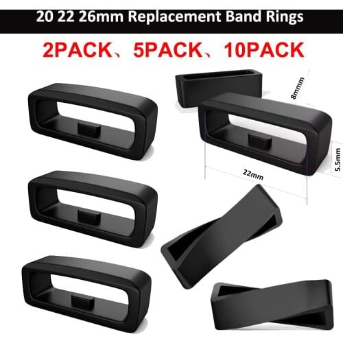 Silicone band Watch Straps Band Keeper Loop Security Holder Retainer Rings For Garmin Fenix 6S 6X 6 Pro 5X 5S 5 Plus accessories