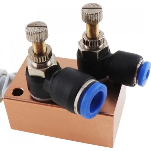 Mist Coolant Lubrication Spray System with Double Throttle and 8mm Air Pipe for Metal Cutting Engraving Cooling Machine