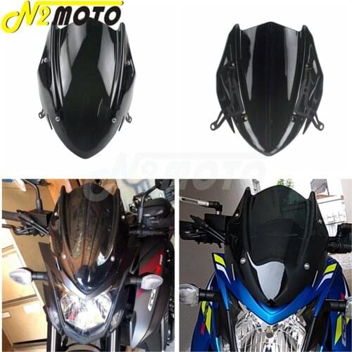 Motorcycle Windshield For 2017-2019 SUZUKI GSX-S750 GSXS750 GSXS 750 2019 ABS Plastic Windscreen Deflectors with Bracket