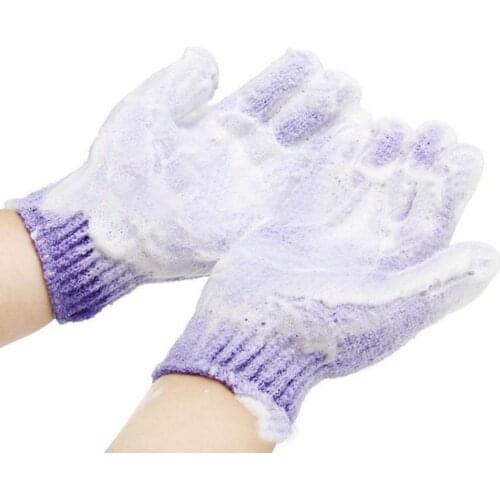 1Pc Shower Bath Exfoliating Wash Skin Spa Massage Scrub Body Scrubber Fine Glove Body Massage Wash Skin Moisturizing