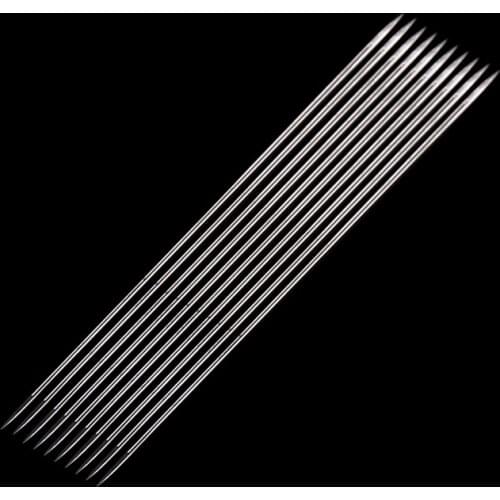 10 Pcs Big Eye Curved Beading Threading Needle DIY Bracelet Jewelry String 4.5cm