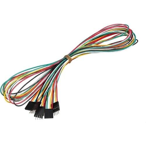 10PCS DuPont 5-Pin Male to Female Extension Wire Cable for Arduino 50cm