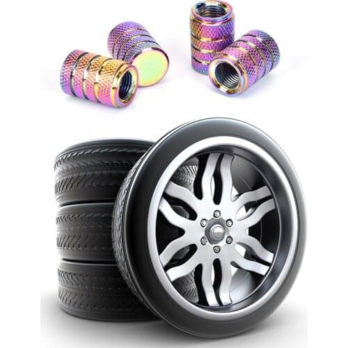4 x Wheel Tyre Tire Valve Stem Air Dust Cover Screw Caps Car Truck Bike Neochrom