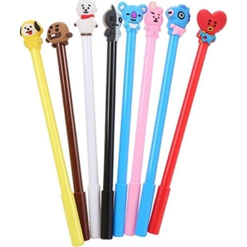 40 Pce cartoon dog stationery pen gel ink gift student office supplies pen kawaii test cute kawaii pen stationery animal pen