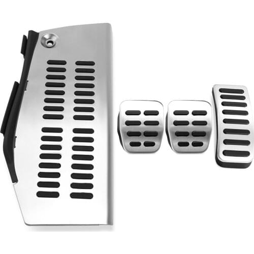 LHD Car Pedals for Volkswagen Polo Vw Golf 4 Bora Beetle RSi GTI R32 for Audi A3 SEAT Leon 1M Toledo 1L Pad Foot Rest Pedal